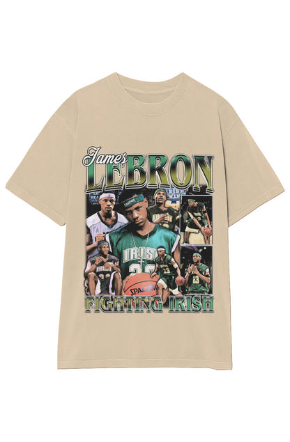 LEBRON JAMES FIGHTING IRISH TEE