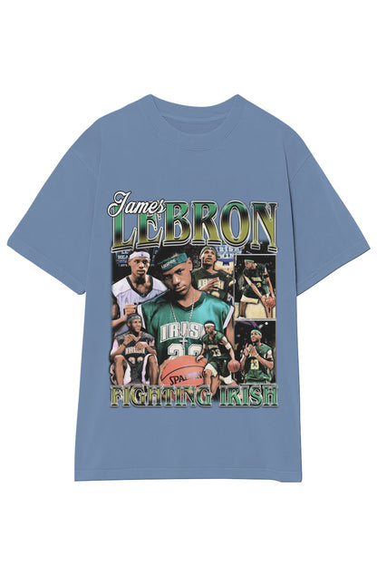 LEBRON JAMES FIGHTING IRISH TEE