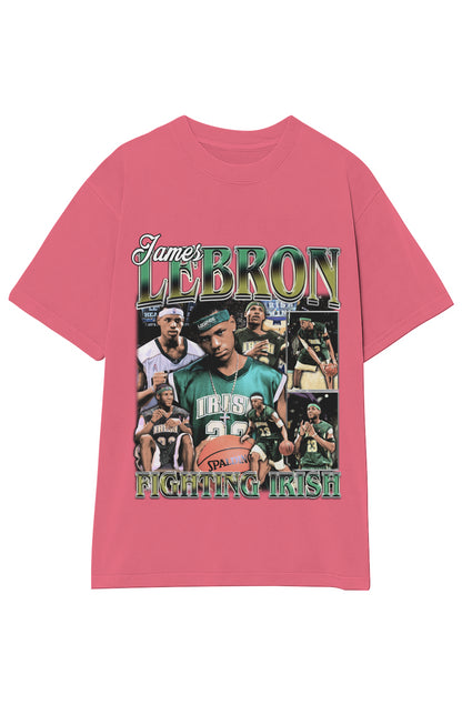 LEBRON JAMES FIGHTING IRISH TEE