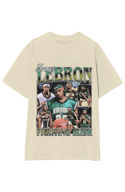 LEBRON JAMES FIGHTING IRISH TEE