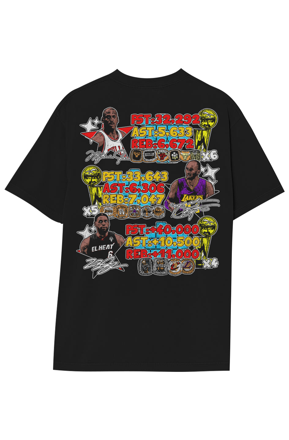 BASKETBALL LEGENDS TEE (Double Sided)