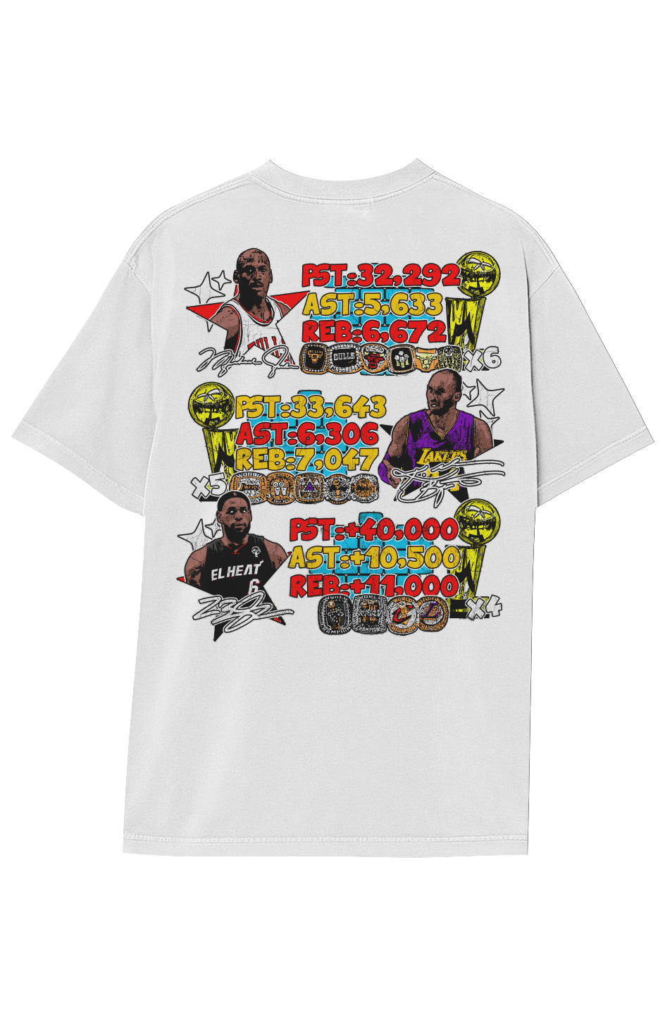 BASKETBALL LEGENDS TEE (Double Sided)