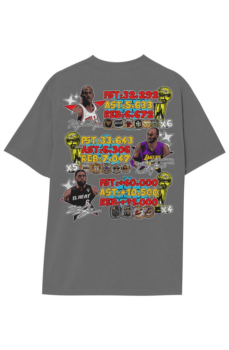 BASKETBALL LEGENDS TEE (Double Sided)