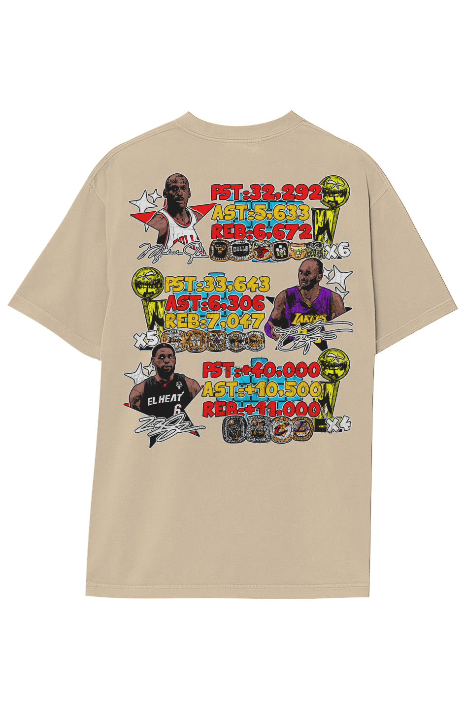 BASKETBALL LEGENDS TEE (Double Sided)