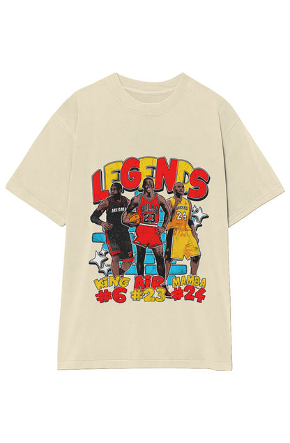 BASKETBALL LEGENDS TEE (Double Sided)