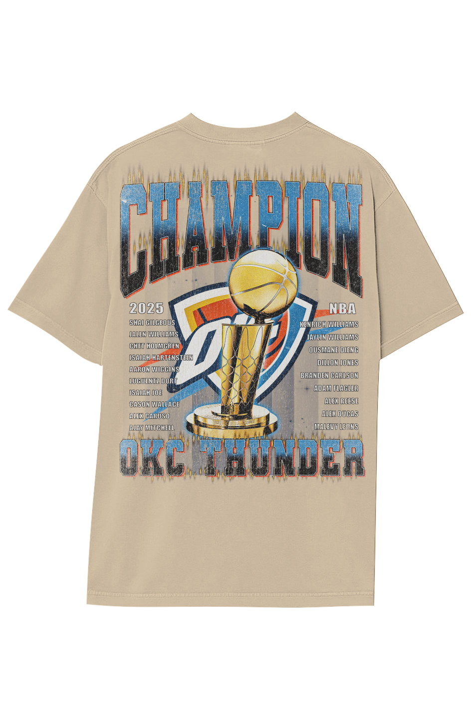 OKLAHOMA CITY THUNDER - OKC V (DOUBLE SIDED)