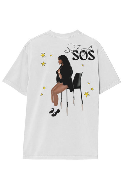 SZA SOS TEE (Double Sided)