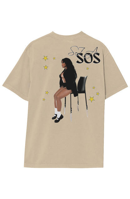 SZA SOS TEE (Double Sided)