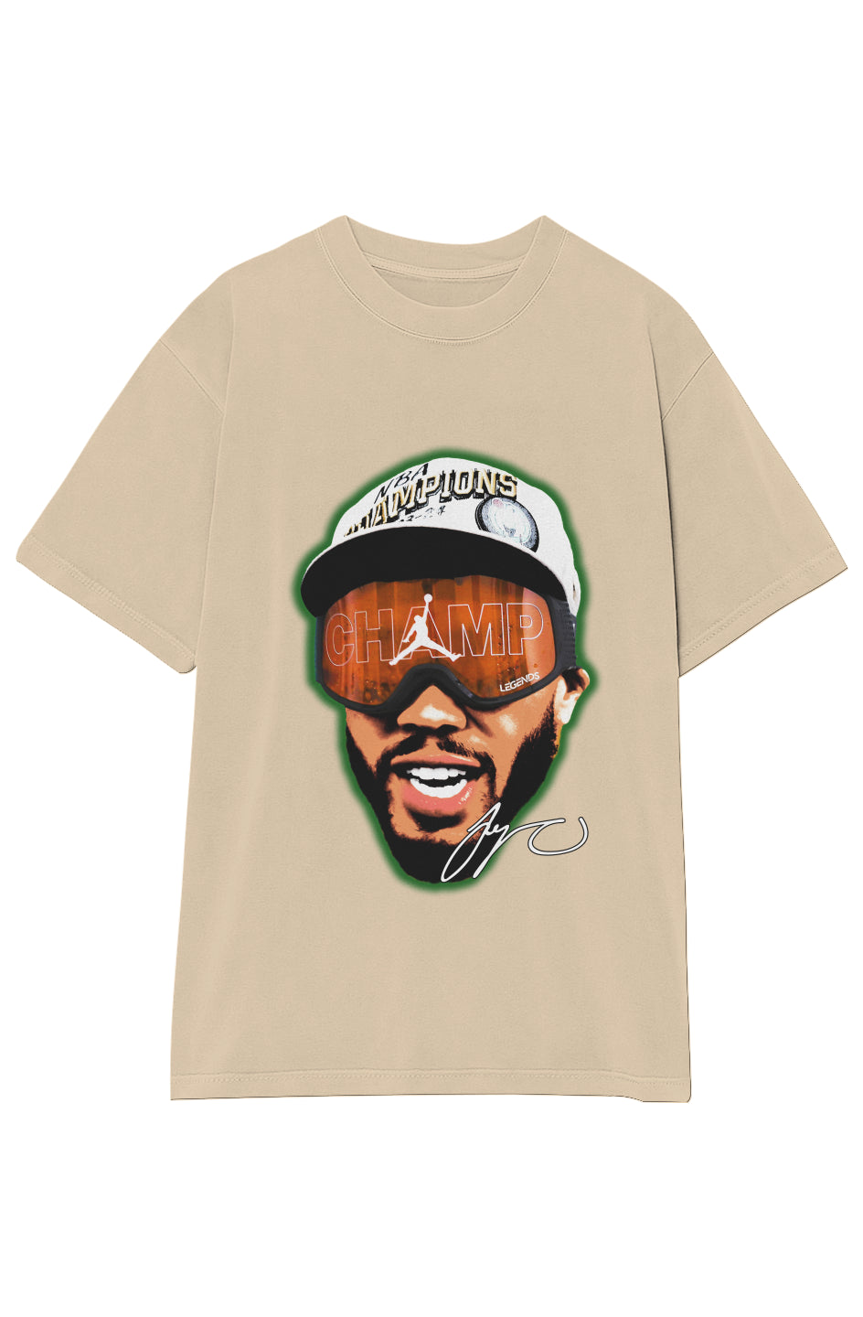 JAYSON TATUM CHAMPAGNE GOGGLES TEE