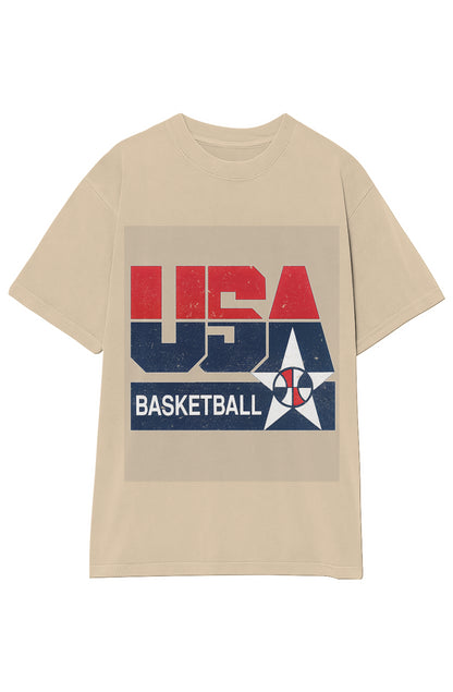 USA BASKETBALL VINTAGE TEE