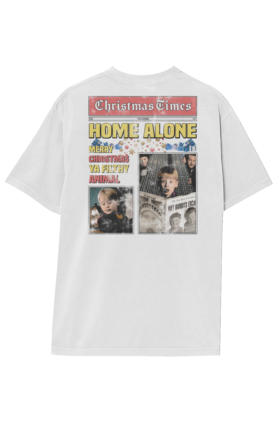 HOME ALONE BREAKING NEWS TEE (Double Sided) 