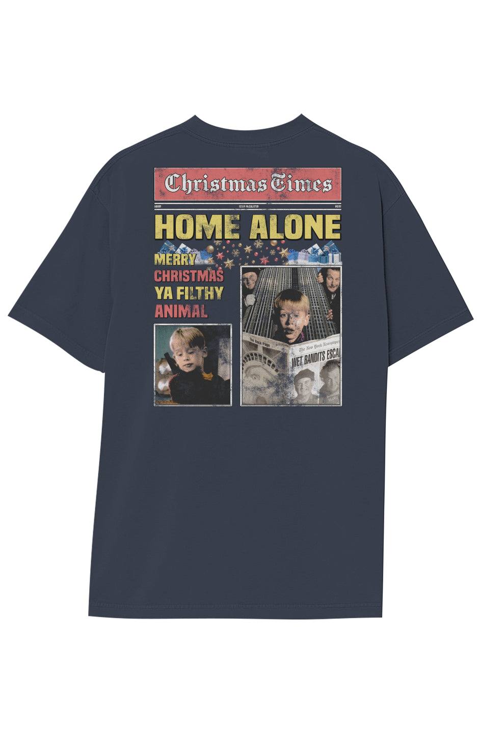 HOME ALONE BREAKING NEWS TEE (Double Sided) 