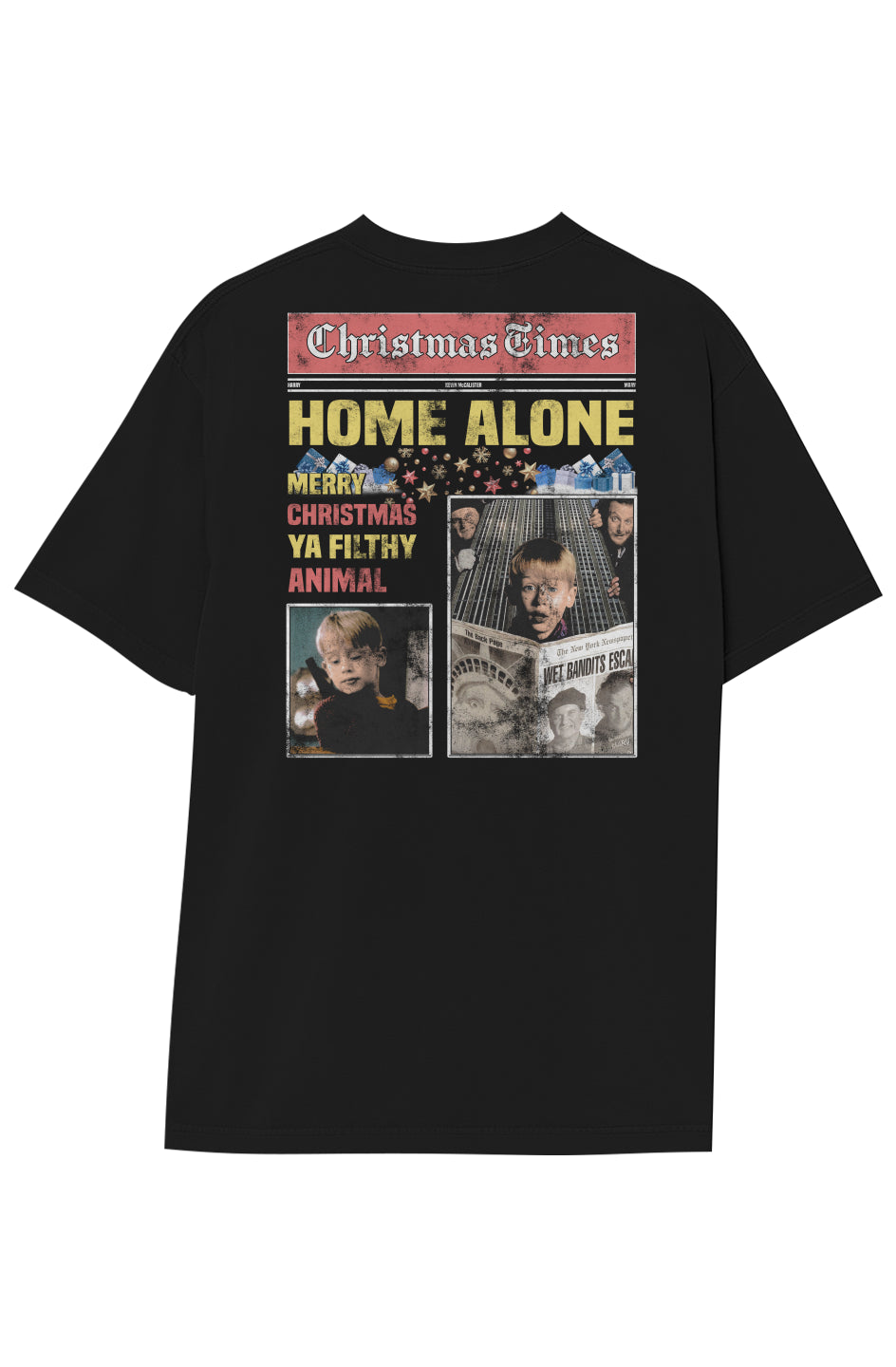 HOME ALONE BREAKING NEWS TEE (Double Sided) 