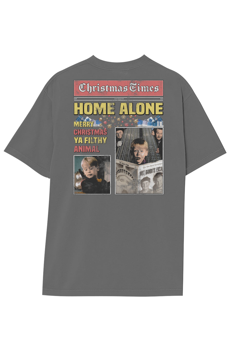 HOME ALONE BREAKING NEWS TEE (Double Sided)