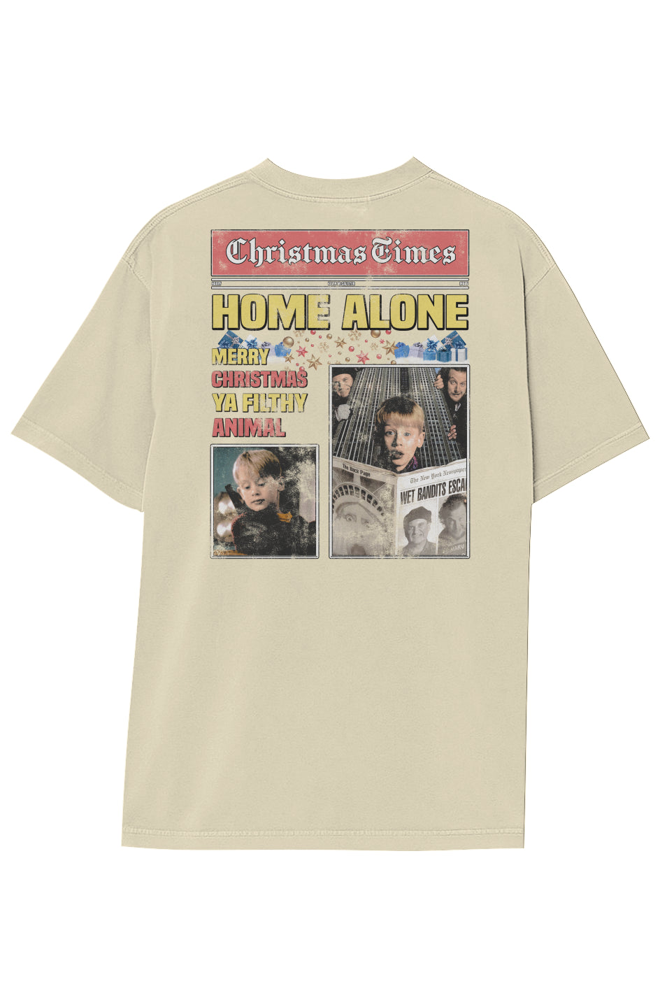 HOME ALONE BREAKING NEWS TEE (Double Sided)