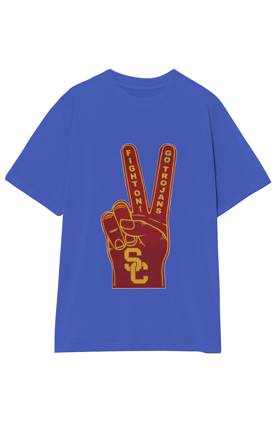 FIGHT ON! GO TROJANS! VINTAGE TEE