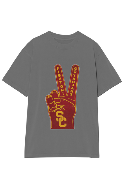 FIGHT ON! GO TROJANS! VINTAGE TEE