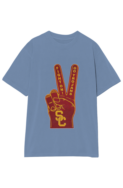 FIGHT ON! GO TROJANS! VINTAGE TEE