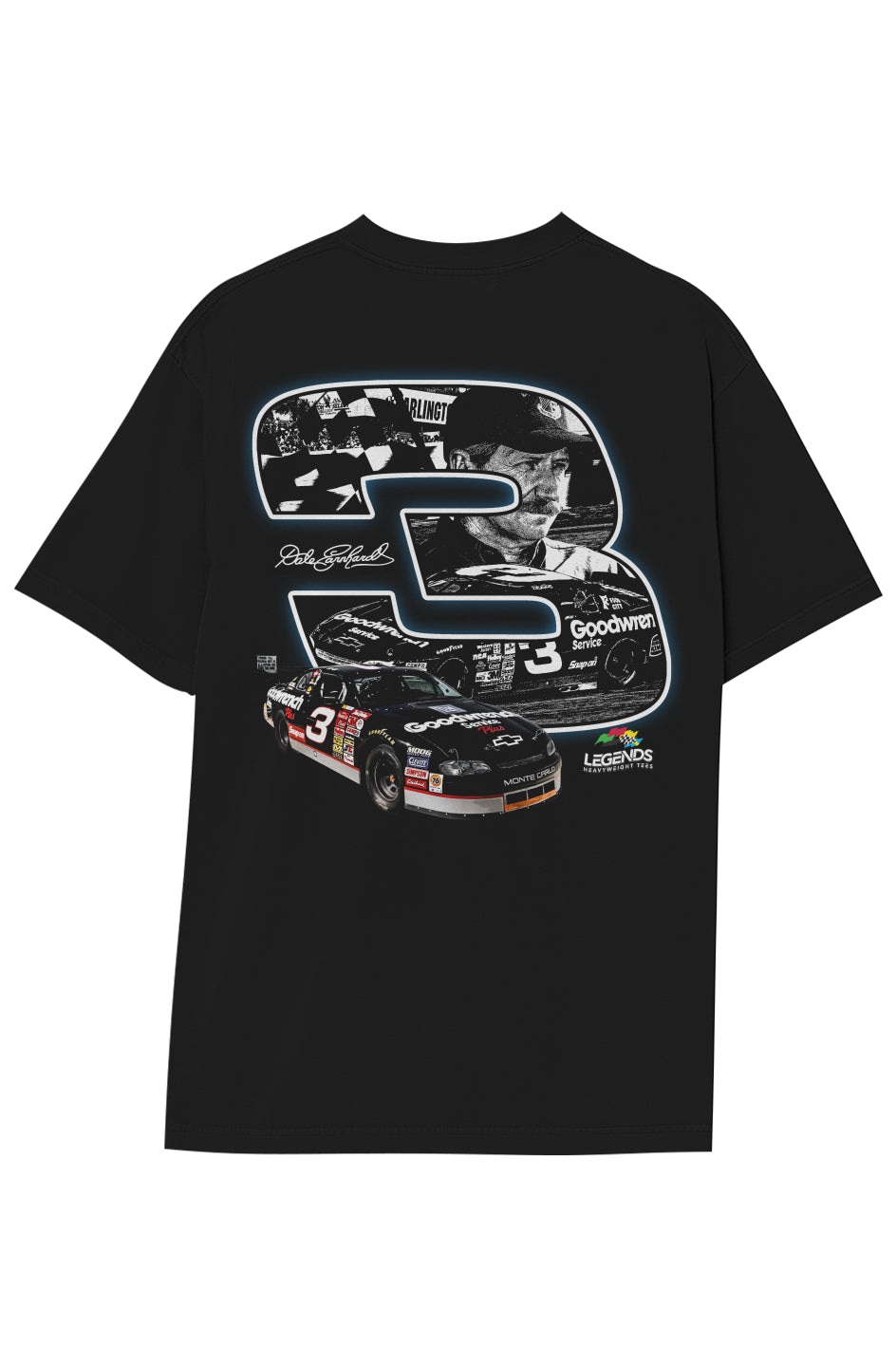 DALE EARNHARDT NASCAR TEE (Double Sided)