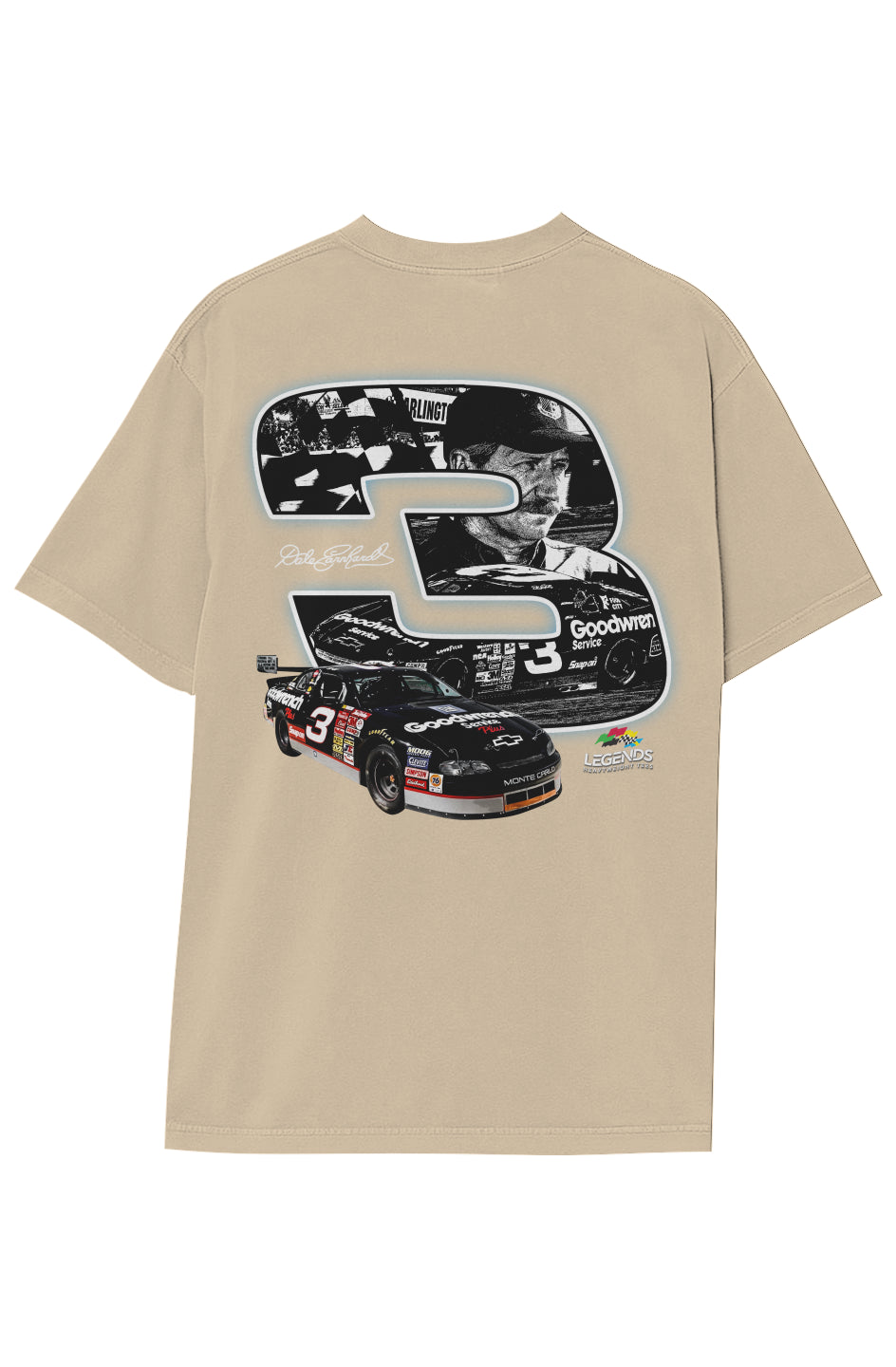 DALE EARNHARDT NASCAR TEE (Double Sided)