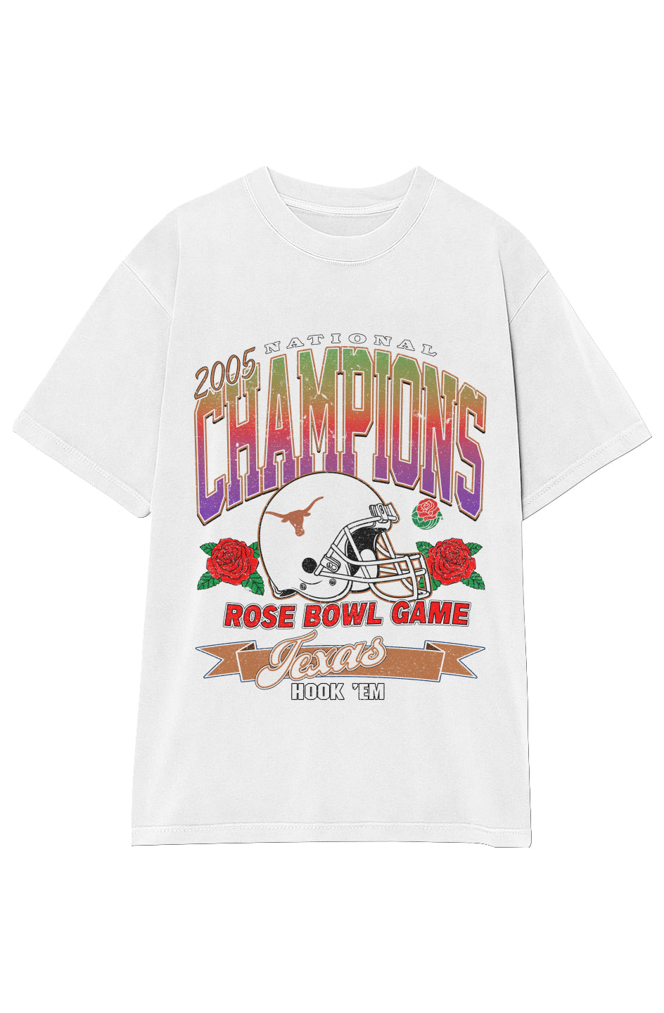 TEXAS LONGHORNS VINTAGE 2005 ROSE BOWL TEE