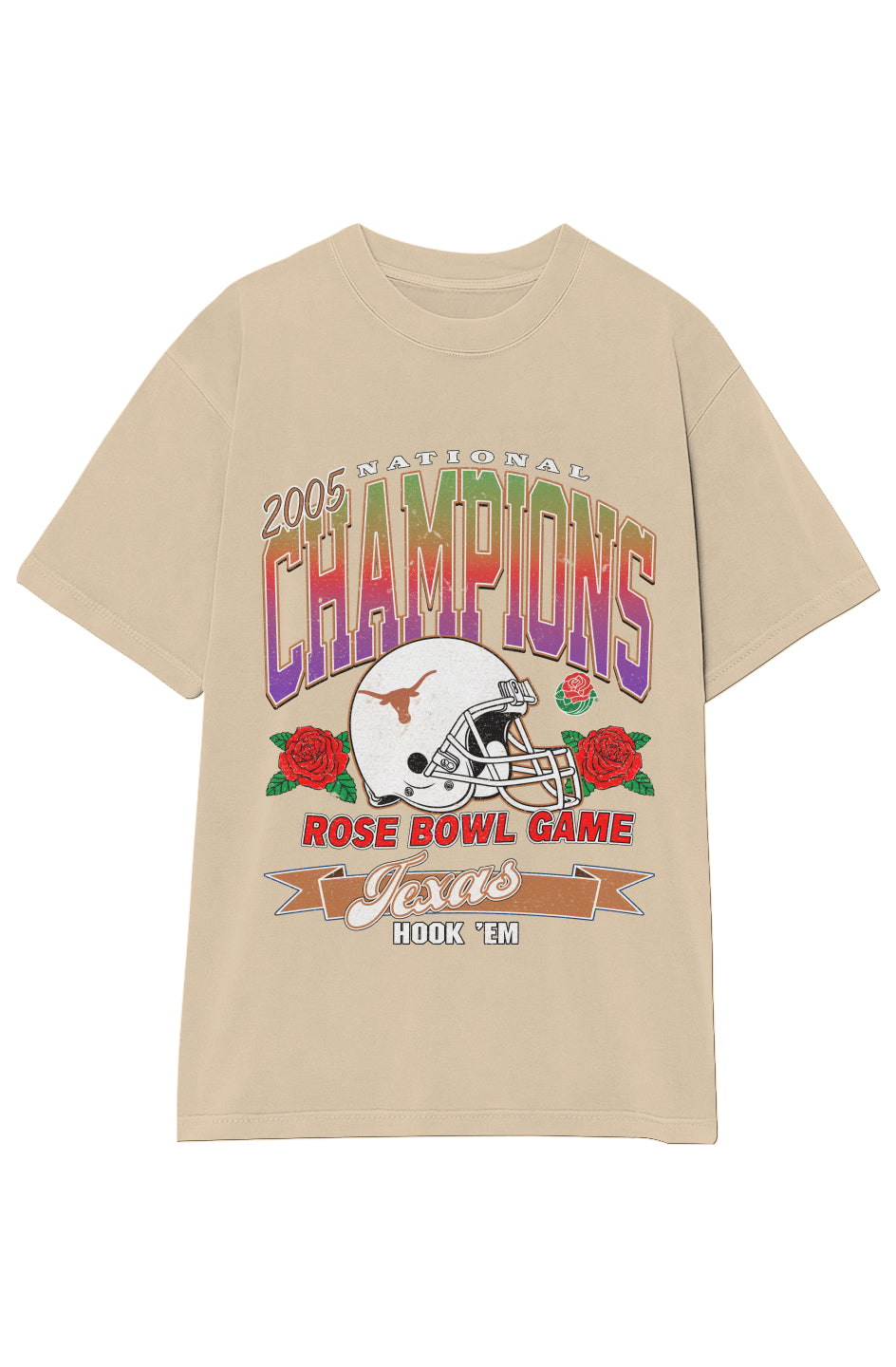 TEXAS LONGHORNS VINTAGE 2005 ROSE BOWL TEE