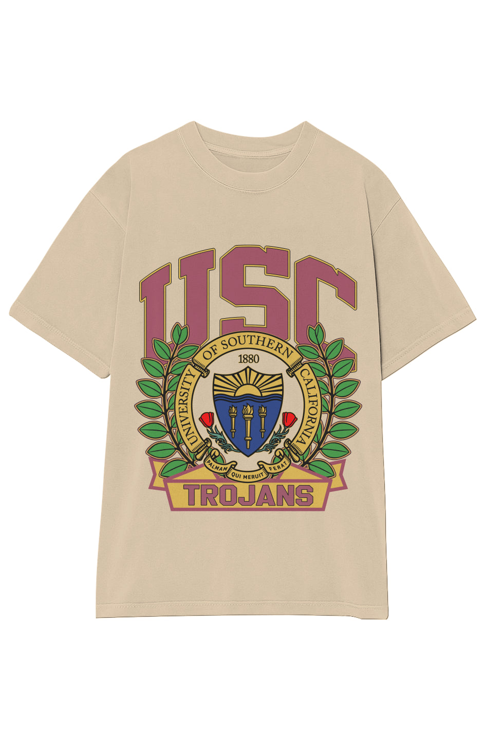 UNIVERSITY OF SOUTHERN CALIFORNIA TROJANS 1880 VINTAGE TEE