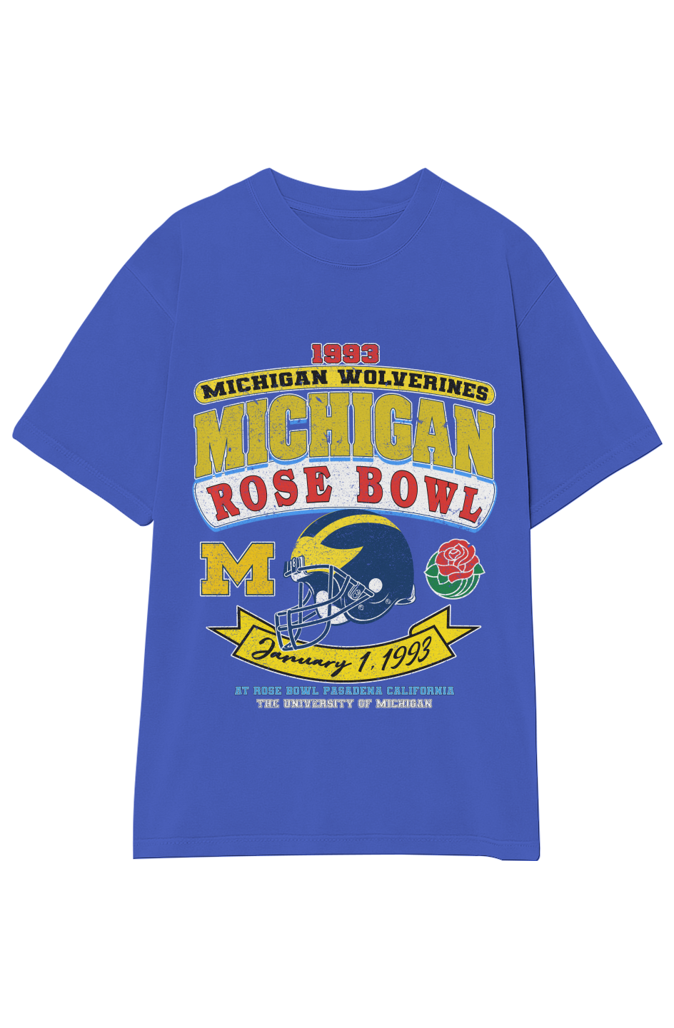 1993 MICHIGAN WOLVERINES ROSE BOWL VINTAGE TEE