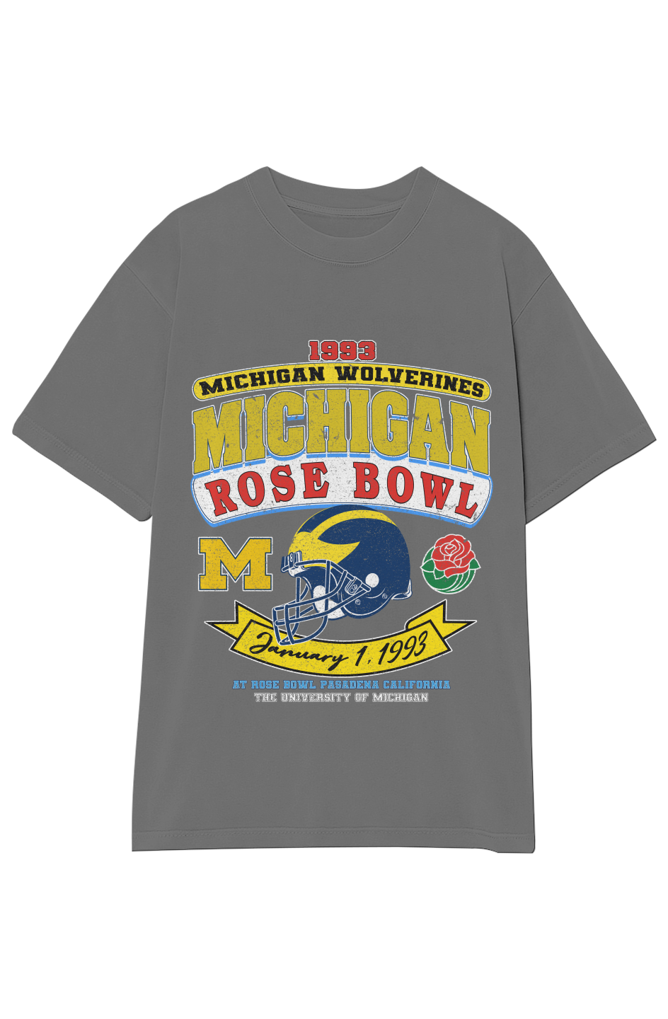 1993 MICHIGAN WOLVERINES ROSE BOWL VINTAGE TEE