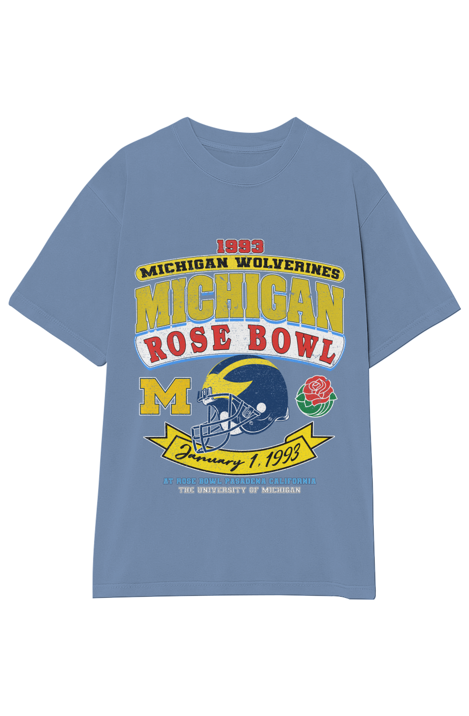 1993 MICHIGAN WOLVERINES ROSE BOWL VINTAGE TEE