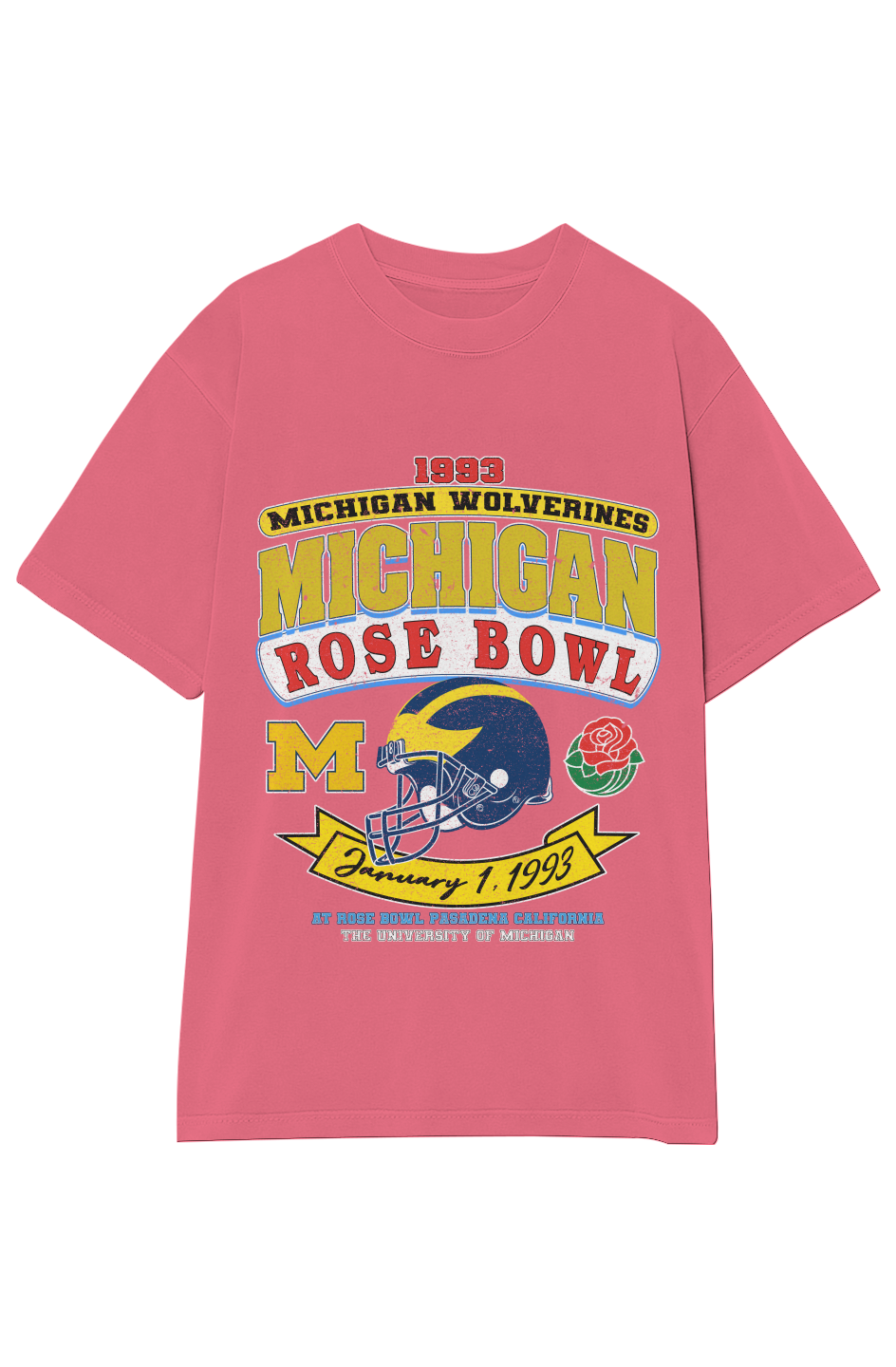 1993 MICHIGAN WOLVERINES ROSE BOWL VINTAGE TEE