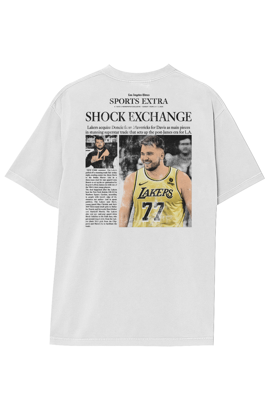 LUKA DONCIC LAKERS TEE (Double Sided)