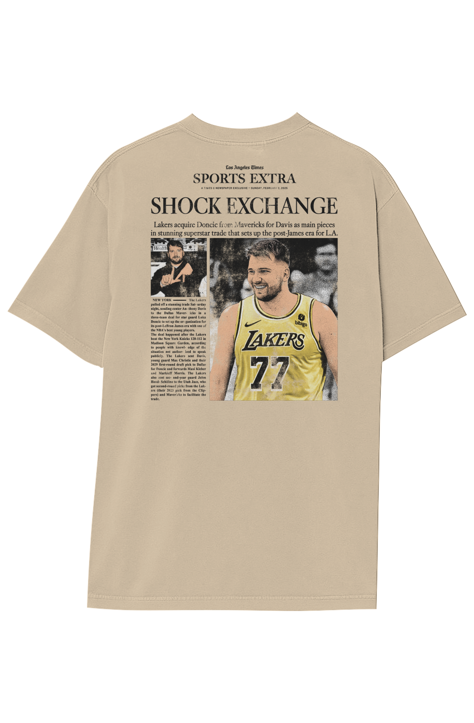 LUKA DONCIC LAKERS TEE (Double Sided)