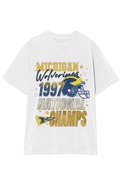 WOLVERINES VINTAGE 1997 NATIONAL CHAMPS TEE