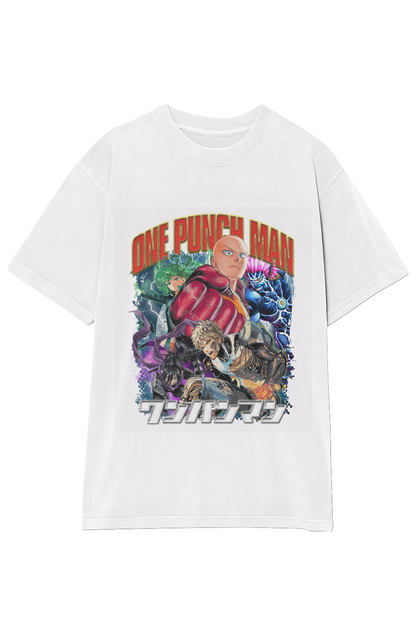 ONE PUNCH MAN: SAITAMA VINTAGE TEE (Double Sided)