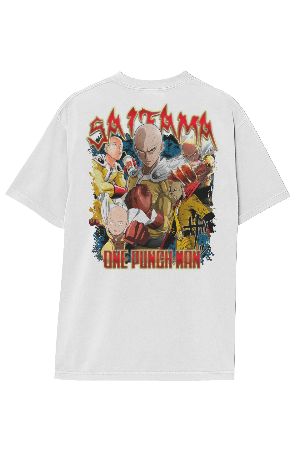 ONE PUNCH MAN: SAITAMA VINTAGE TEE (Double Sided)