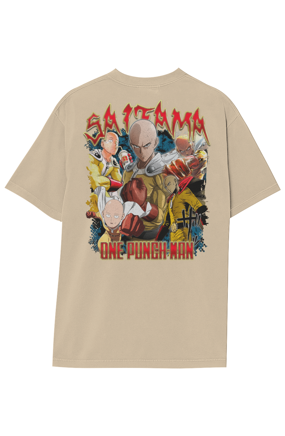 ONE PUNCH MAN: SAITAMA VINTAGE TEE (Double Sided)