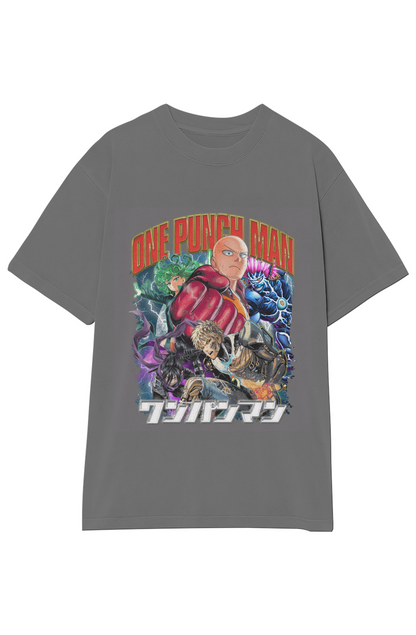 ONE PUNCH MAN: SAITAMA VINTAGE TEE (Double Sided)