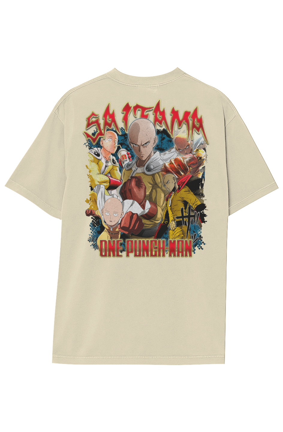 ONE PUNCH MAN: SAITAMA VINTAGE TEE (Double Sided)