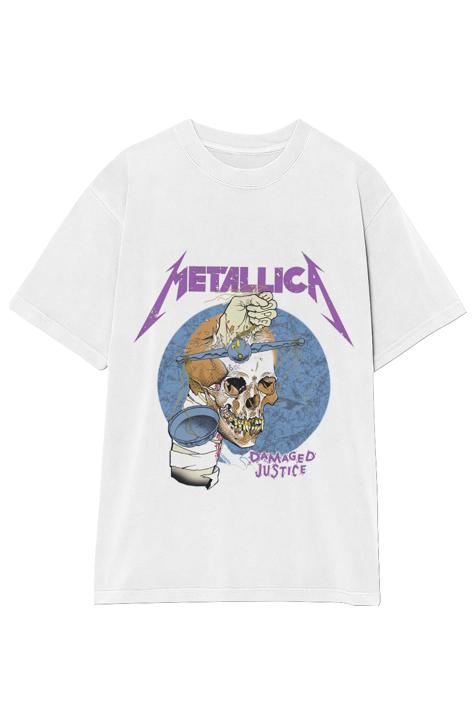 METALLICA DAMAGED JUSTICE TEE
