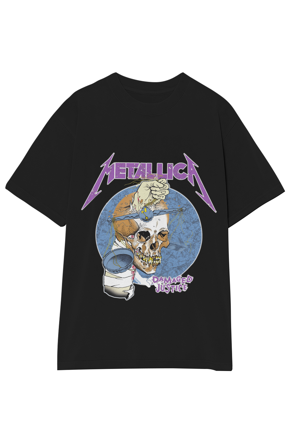 METALLICA DAMAGED JUSTICE TEE