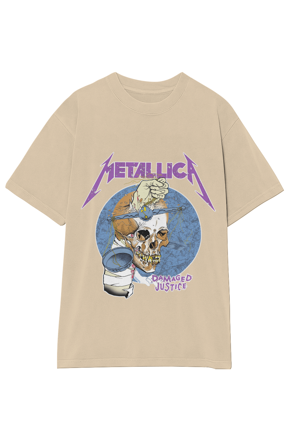METALLICA DAMAGED JUSTICE TEE