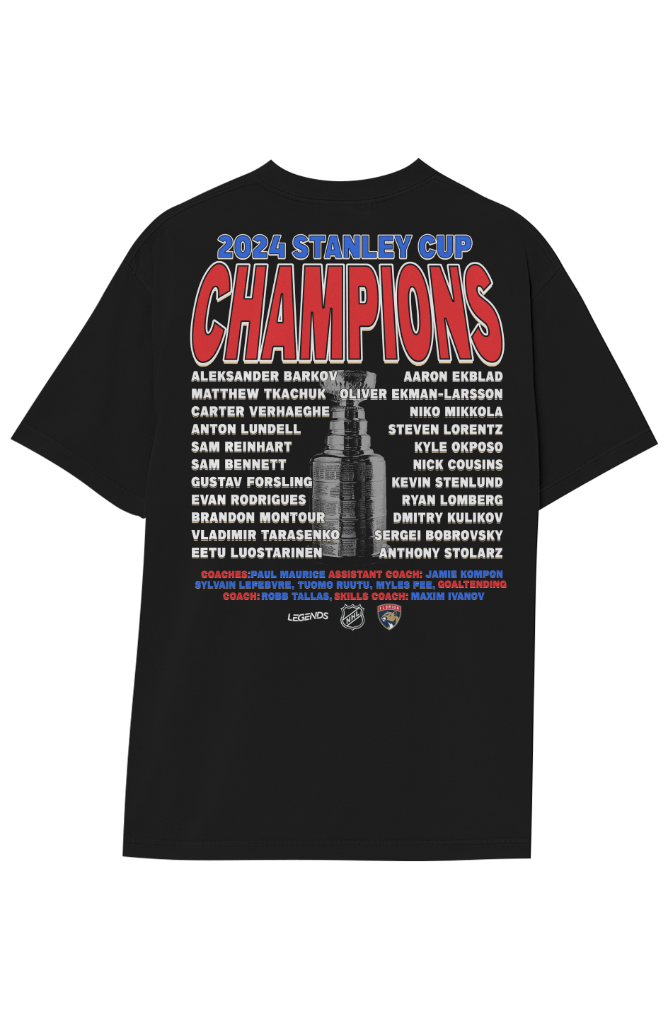 FLORIDA PANTHERS CHAMPIONS TEE (Double Sided)