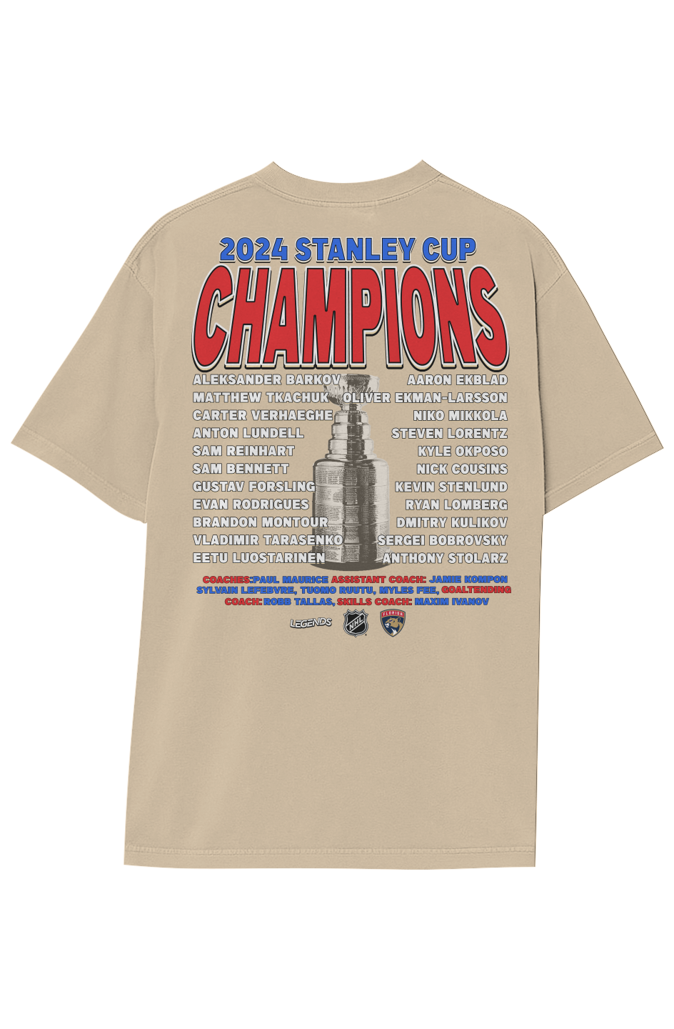 FLORIDA PANTHERS CHAMPIONS TEE (Double Sided)