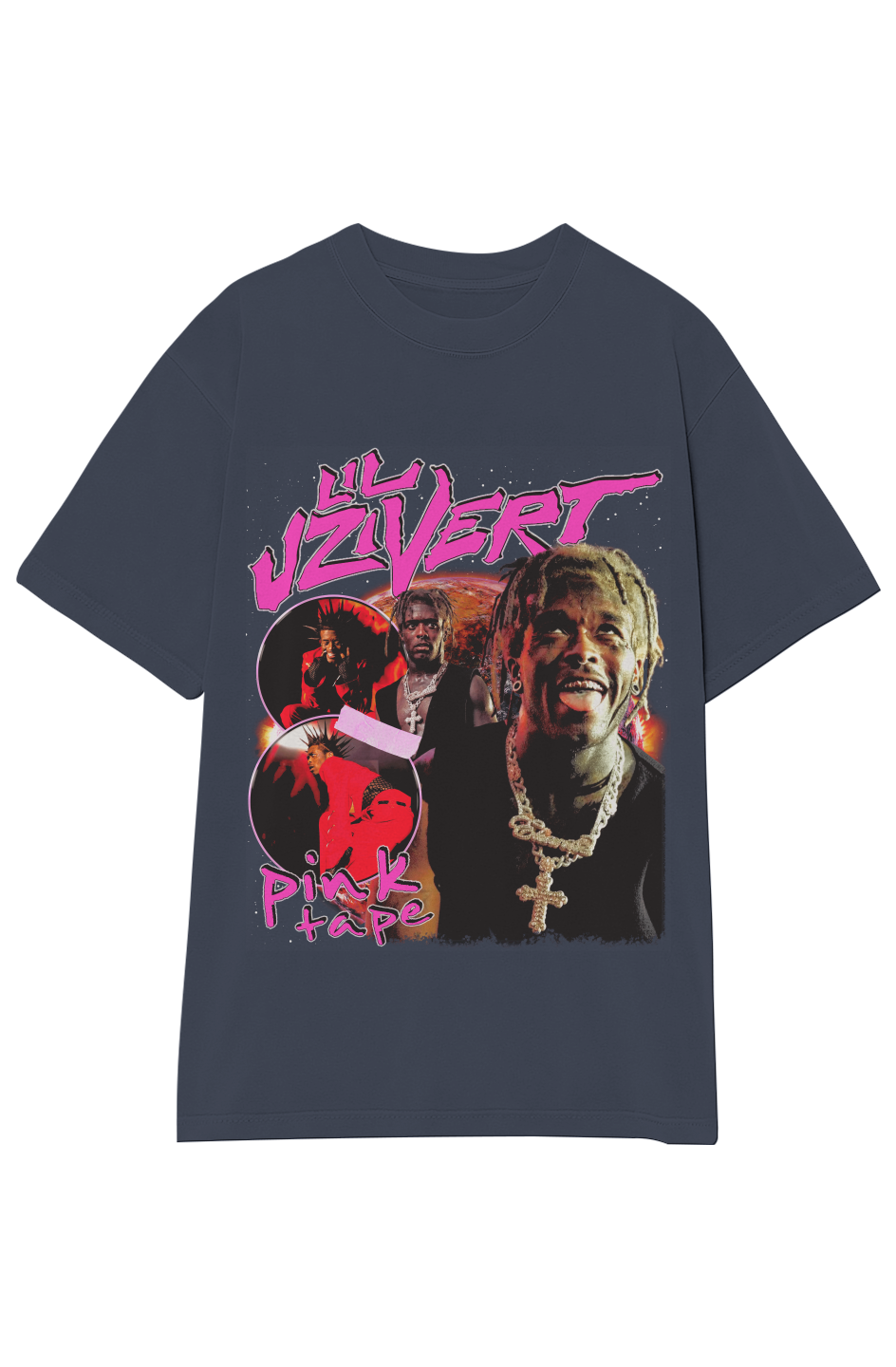 LIL UZI VERT PINK TAPE TEE