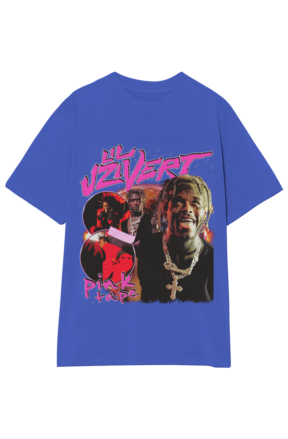 LIL UZI VERT PINK TAPE TEE