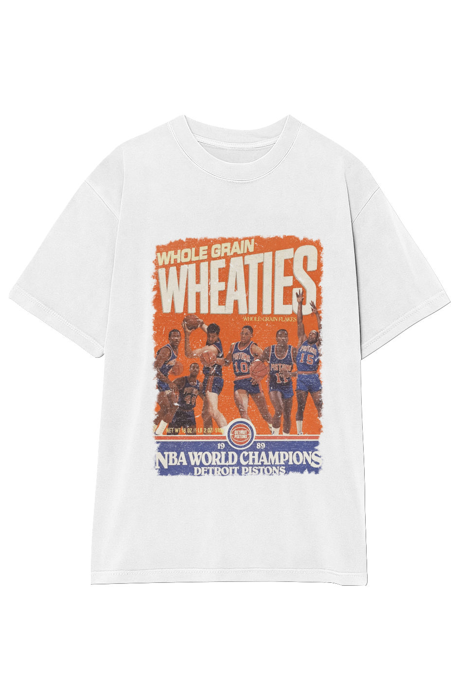WHEATIES DETROIT PISTONS 1989 VINTAGE TEE
