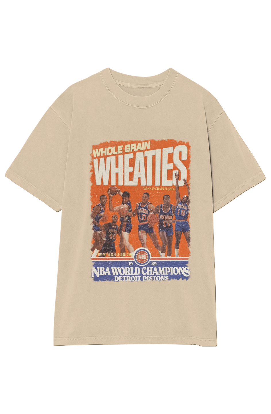 WHEATIES DETROIT PISTONS 1989 VINTAGE TEE