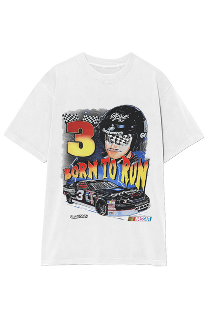 DALE EARNHARDT BORN TO RUN TEE (Double Sided)