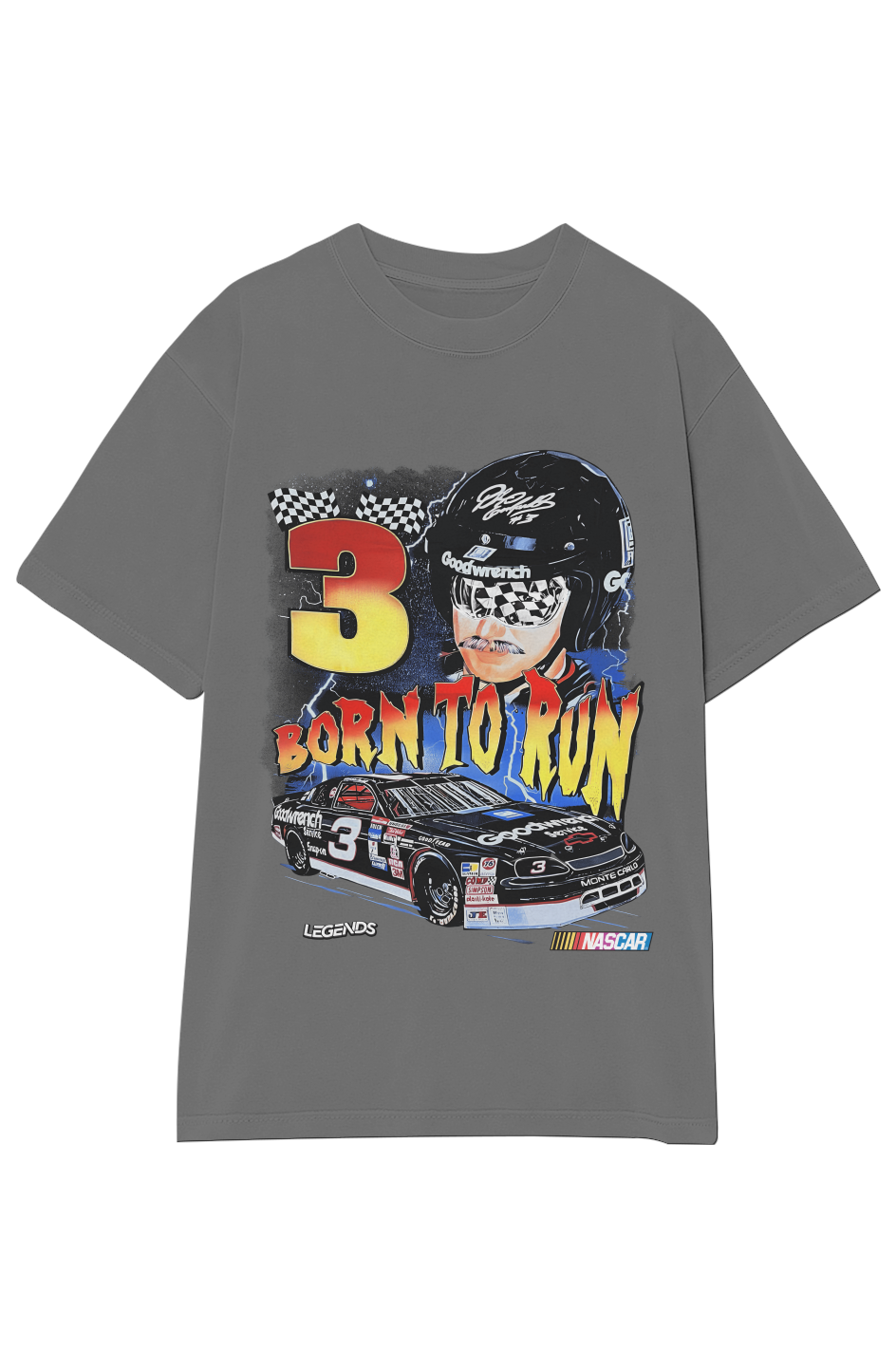 DALE EARNHARDT BORN TO RUN TEE (Double Sided)
